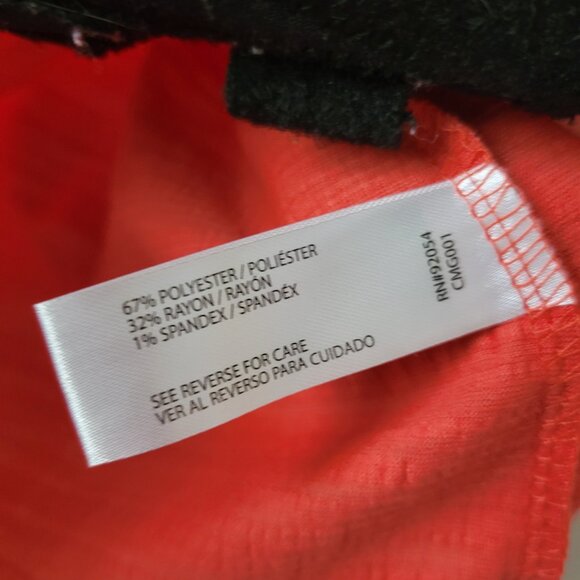 A Love Story Top NEW Coral embellished rhinestones flutter sleeve SIZE XL NWT - Picture 8 of 10